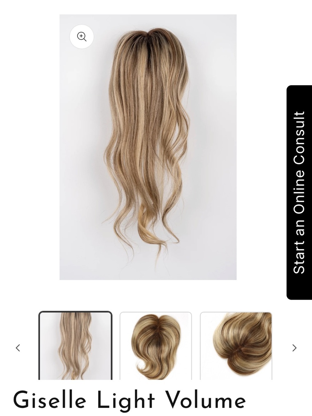 Lauren Ashtyn Giselle Light Volume Topper Blonde Brown Highlight Bayalage